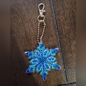 Blue Snowflake Key Holder